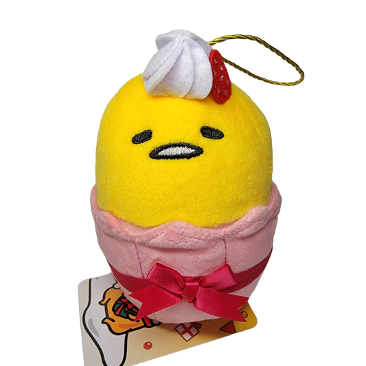 Sanrio Gudetama Christmas Ornament Plush, Cupcake