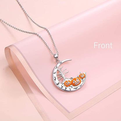 'Pumpkin Moon' Pendant Necklace, Sterling Silver