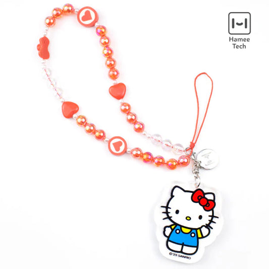 Sanrio Hello Kitty Beaded Charm Mobile Phone Wrist Strap