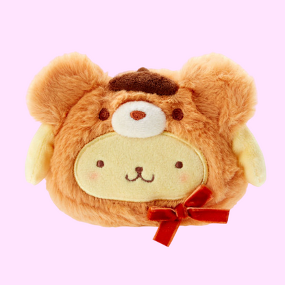Sanrio Japan, Pompompurin Plush Coin Pouch, Latte Bear Series