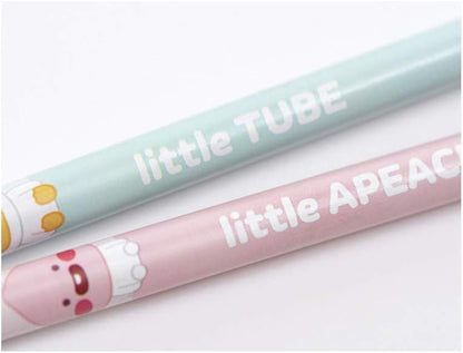 Kakao Little Friends, Apeach & Tube, 4 Piece Pencil Set