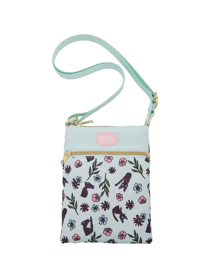 Studio Ghibli Kiki's Delivery Service, Jiji Floral Passport Crossbody Bag