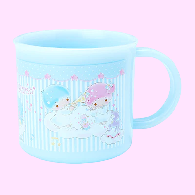 Sanrio Japan, Little Twin Stars Plastic Mug, Blue