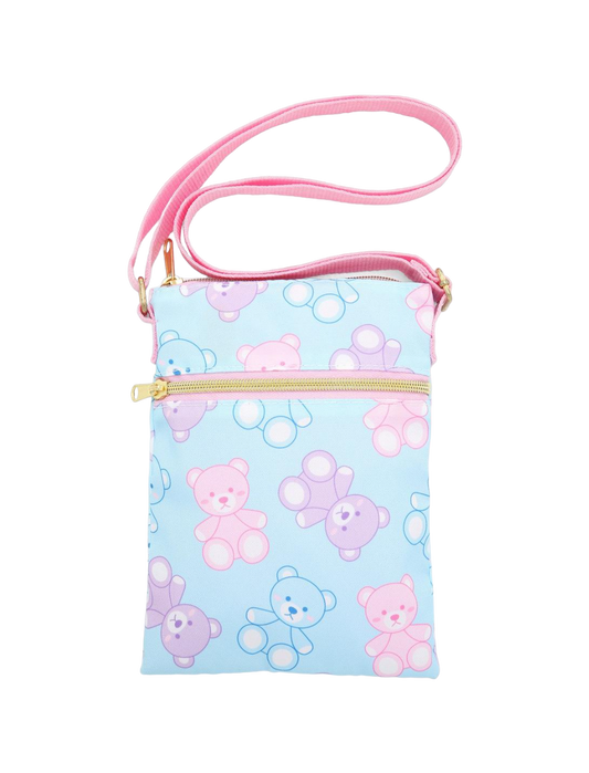 Loungefly Kawaii Pastel Bears Passport Crossbody Bag