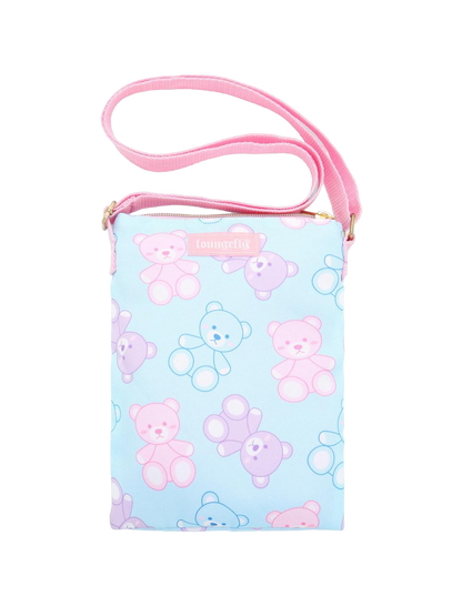 Loungefly Kawaii Pastel Bears Passport Crossbody Bag