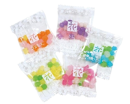 MARUTA Candy Hana Konpeito, Flower Themed Sugar Stars Candy, Single Pack