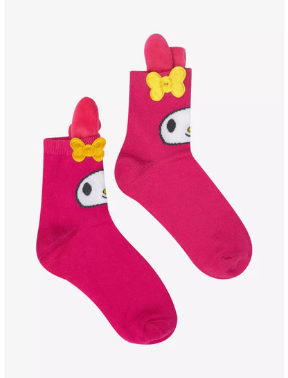 Sanrio My Melody 3D Ears and Bow Ankle Socks