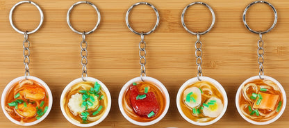 Miniature Bowl of Noodles Keychain