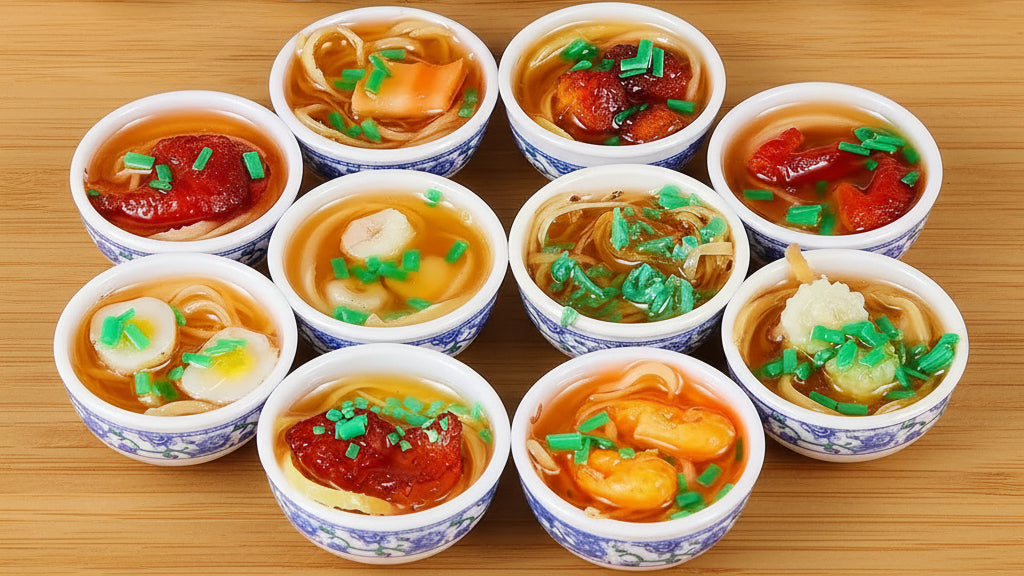 Miniature Bowl of Noodles Keychain