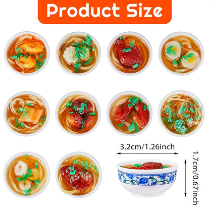 Miniature Bowl of Noodles Keychain