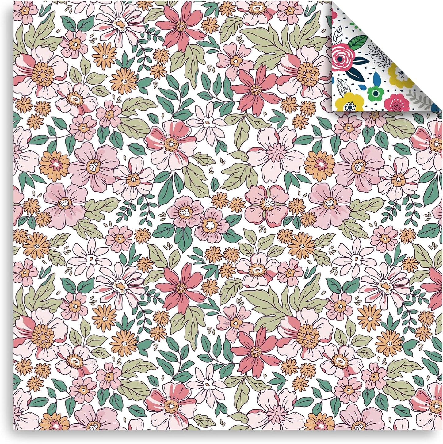 Chiyo Origami Paper Pack, Double-Sided, Floral Design