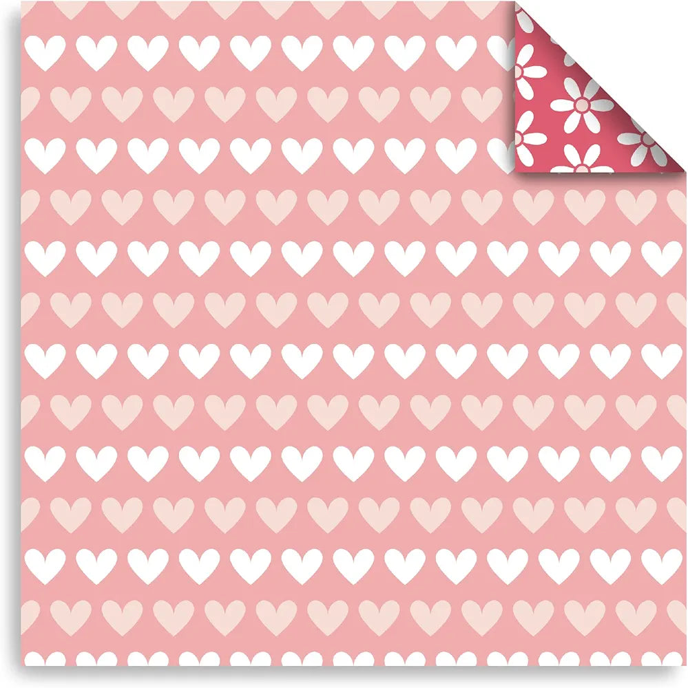 Chiyo Origami Paper Pack, Double-Sided, Hearts Design