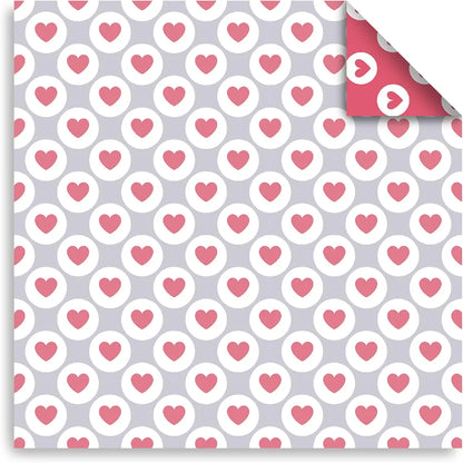 Chiyo Origami Paper Pack, Double-Sided, Hearts Design