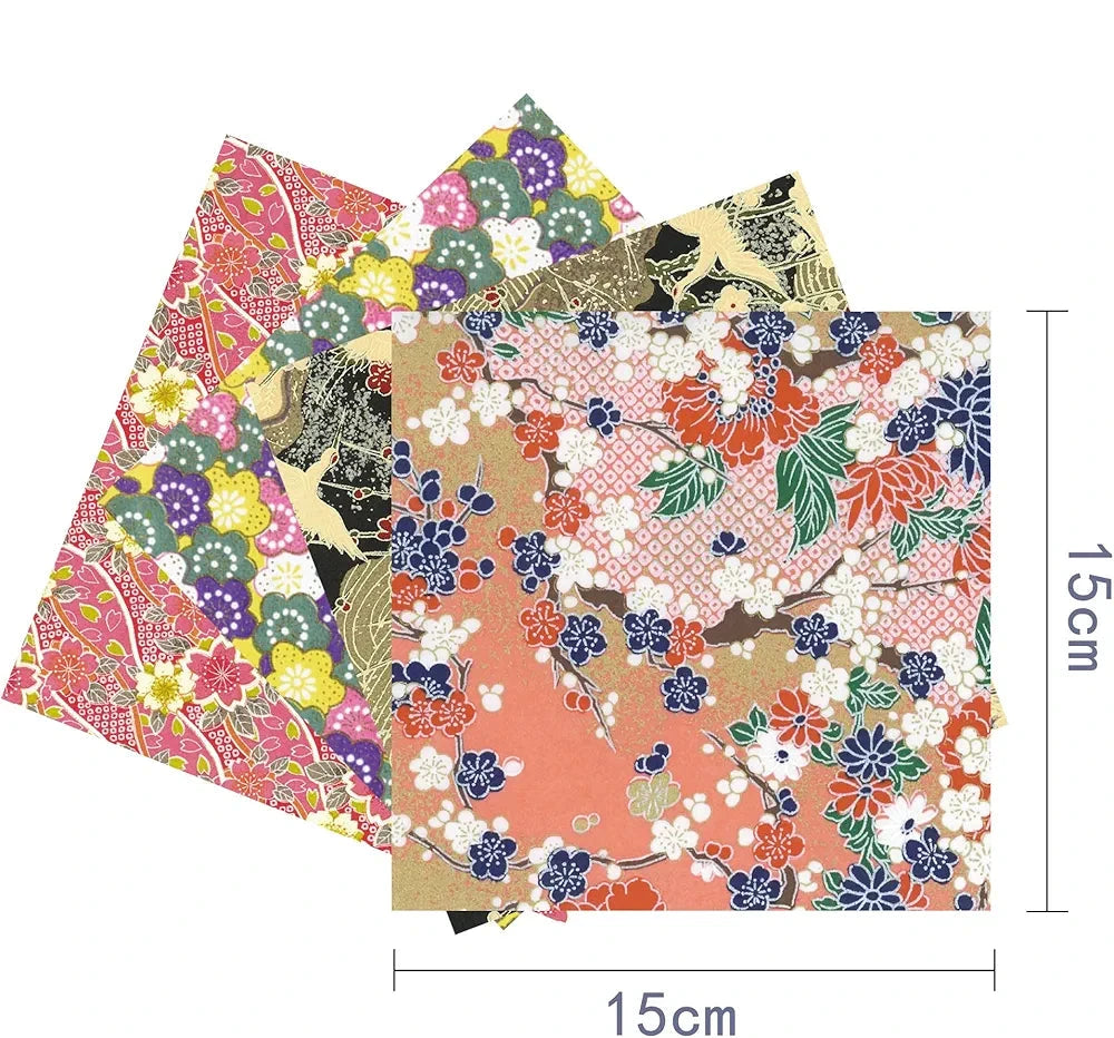 Chiyo Origami Paper Pack, Double-Sided, Traditional Design