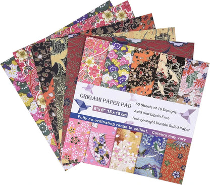Chiyo Origami Paper Pack, Double-Sided, Traditional Design