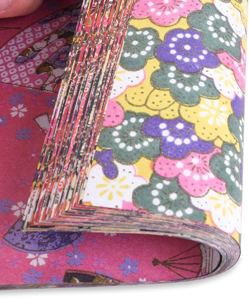 Chiyo Origami Paper Pack, Double-Sided, Traditional Design
