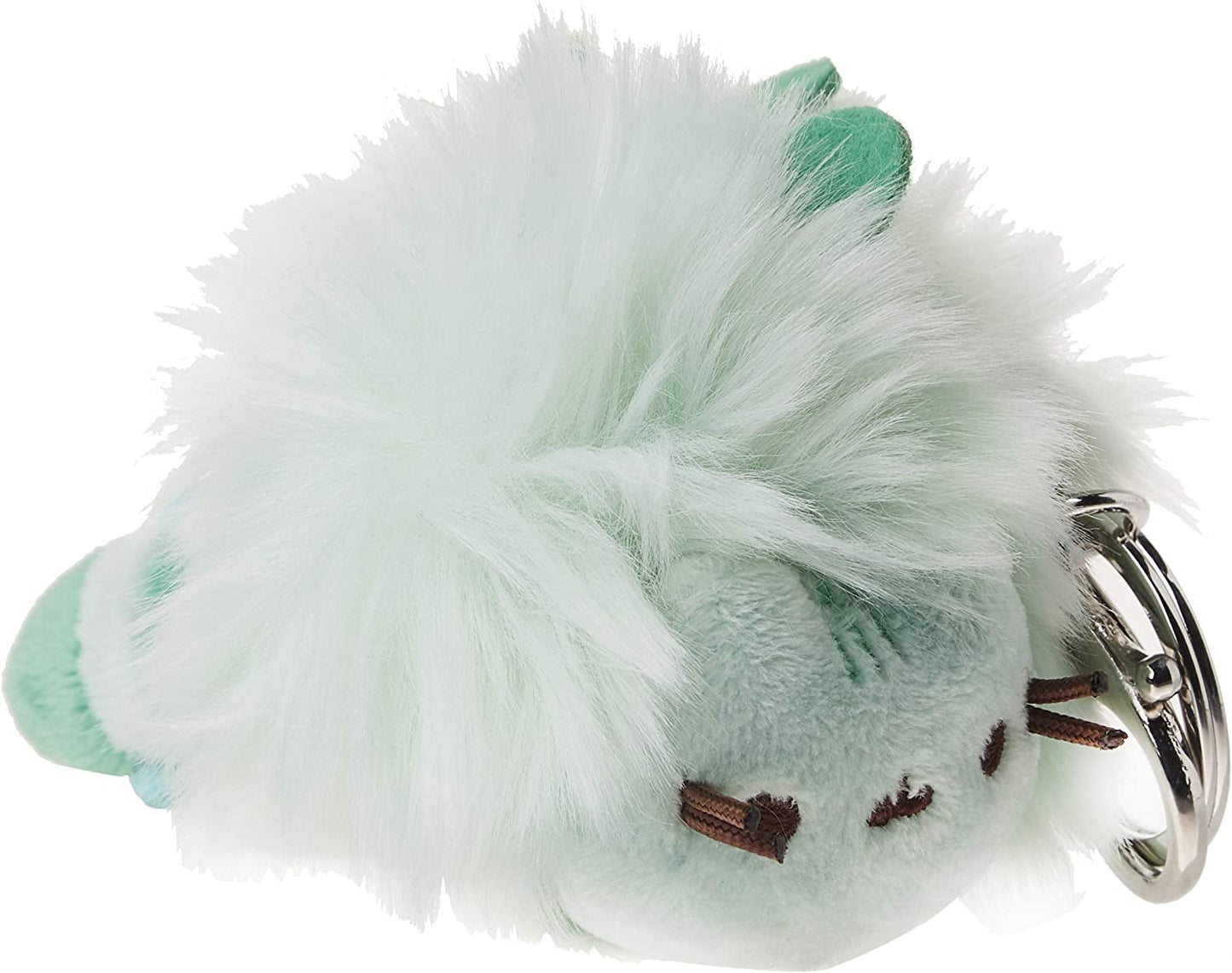 GUND Pusheen Pusheenosaurus Dinosaur Plush Pom Poof Keychain, Green