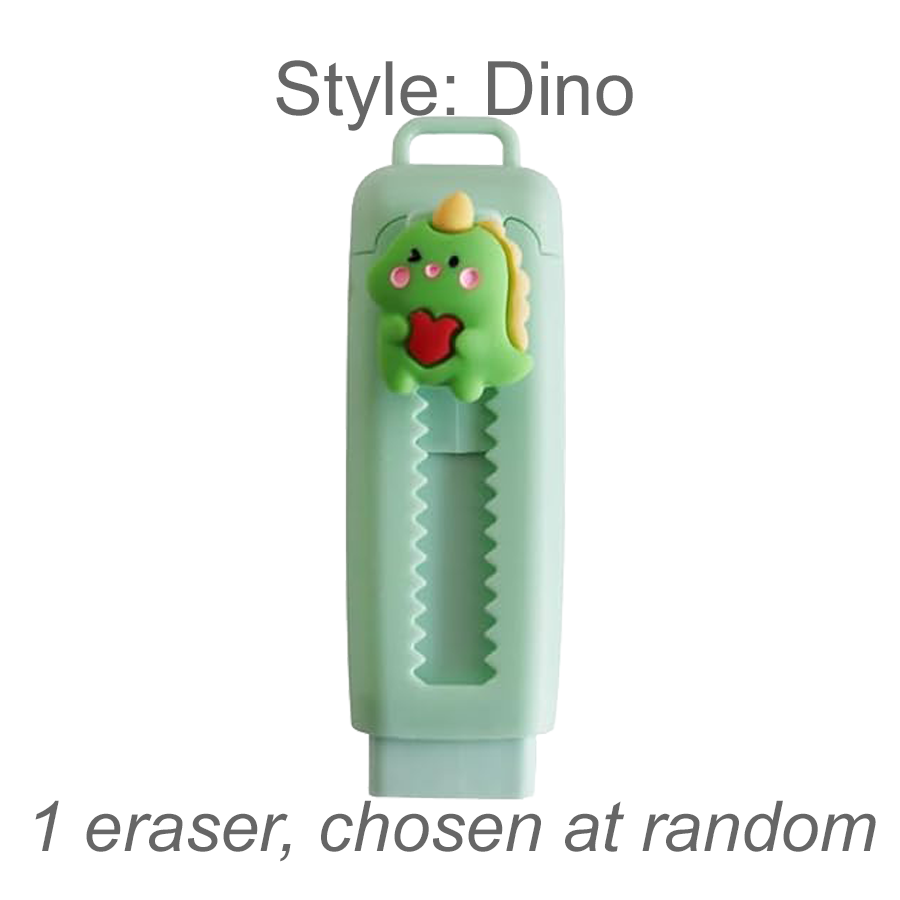 Colorful Retractable Erasers with Kawaii Decoden Charms