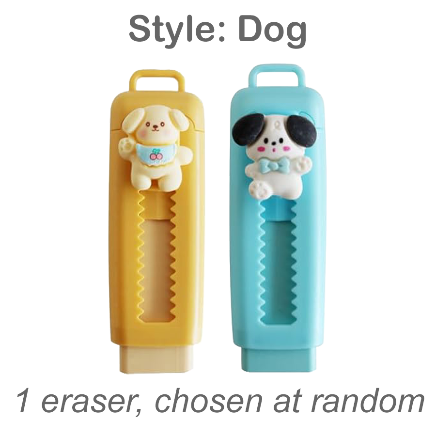 Colorful Retractable Erasers with Kawaii Decoden Charms