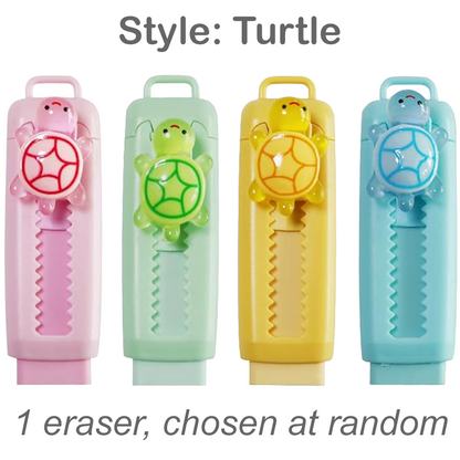 Colorful Retractable Erasers with Kawaii Decoden Charms