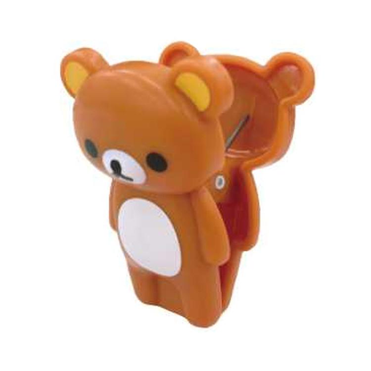 San-X Rilakkuma Die-Cut Plastic Binder Clip