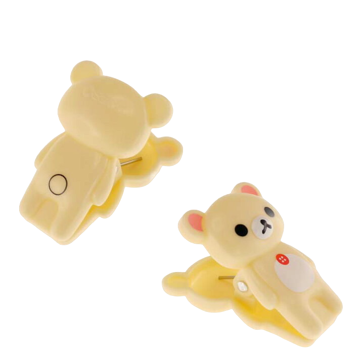 San-X Rilakkuma Die-Cut Plastic Binder Clip