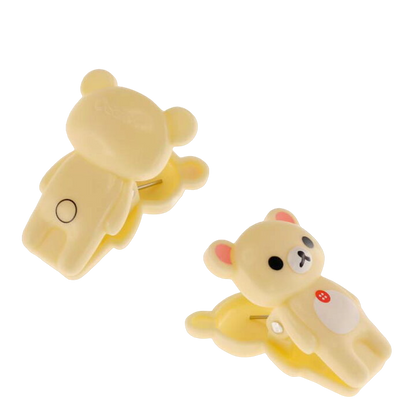 San-X Rilakkuma Die-Cut Plastic Binder Clip