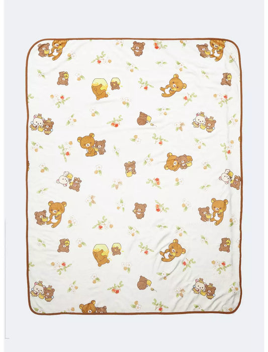 San-x Rilakkuma Meets Honey Fleece Blanket