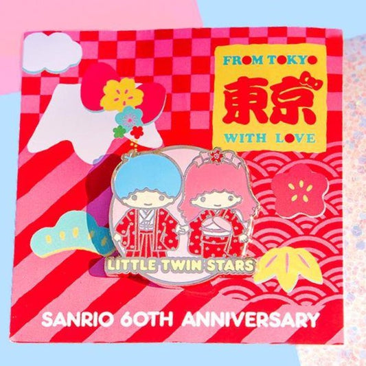 Sanrio 60th Anniversary, Little Twin Stars, FOTM December 2020 Enamel Pin