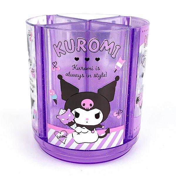 Sanrio Kuromi Rotating Pen Stand, Purple