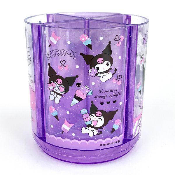 Sanrio Kuromi Rotating Pen Stand, Purple