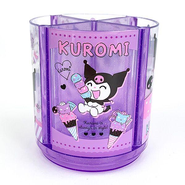 Sanrio Kuromi Rotating Pen Stand, Purple