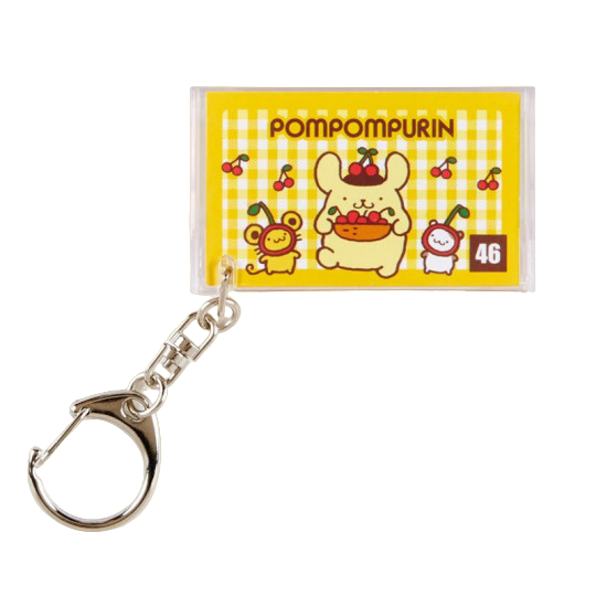 Sanrio Pompompurin, Mini Cassette Keychain