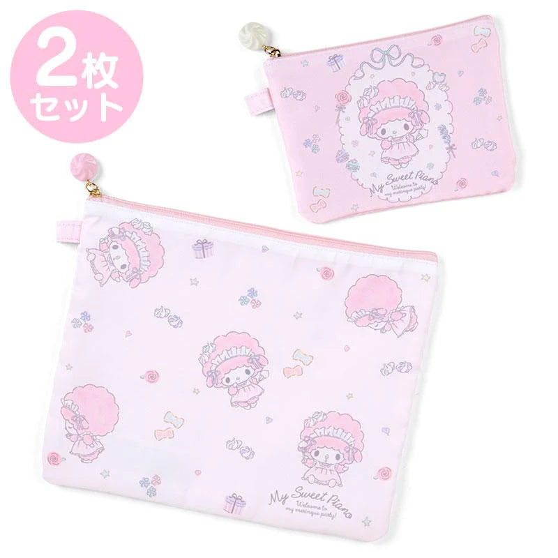 Sanrio My Sweet Piano, Meringue Party, 2 Piece Pouch Set