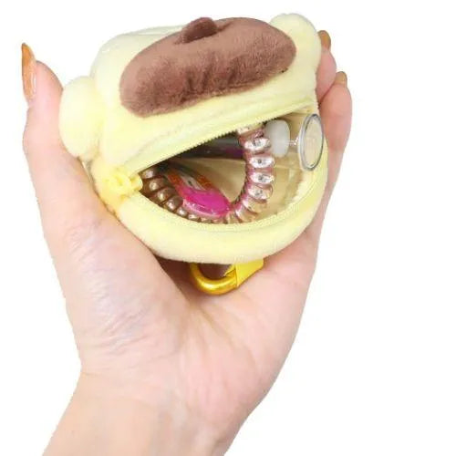Sanrio Pompompurin Plush Pouch with Carabiner