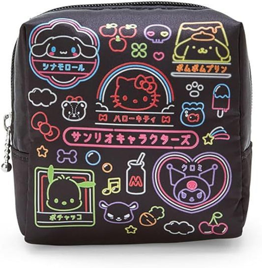 Sanrio Characters 'Vivid Neon' Square Zipper Pouch