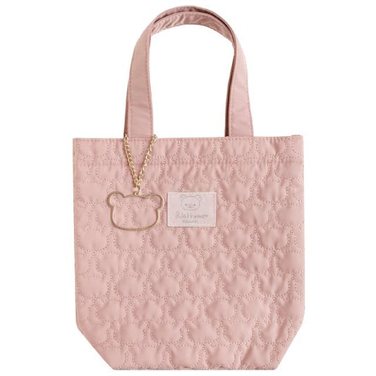 San-x, Rilakkuma 'Dozing with You' Quilted Mini Tote Bag, Light Pink