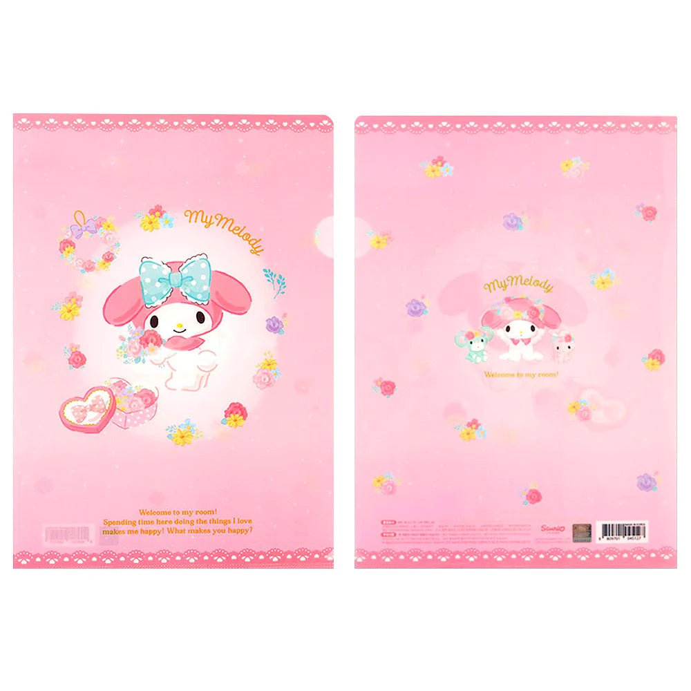 Sanrio My Melody 'Room' Floral Gradient Folder