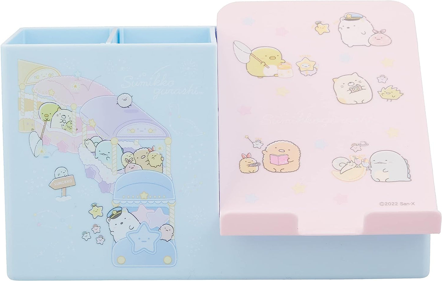 San-x Sumikko Gurashi, Starry Sky Walk Multi-Function Desk Organizer, Light Blue