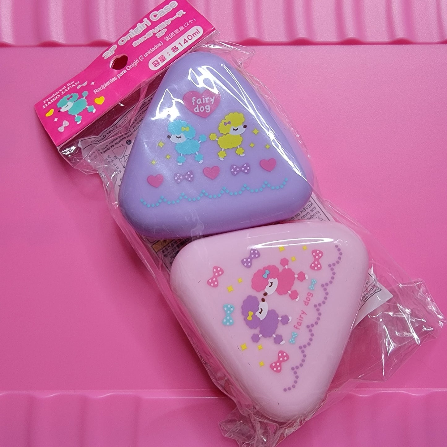 Pastel Poodle Onigiri Shaped Bento