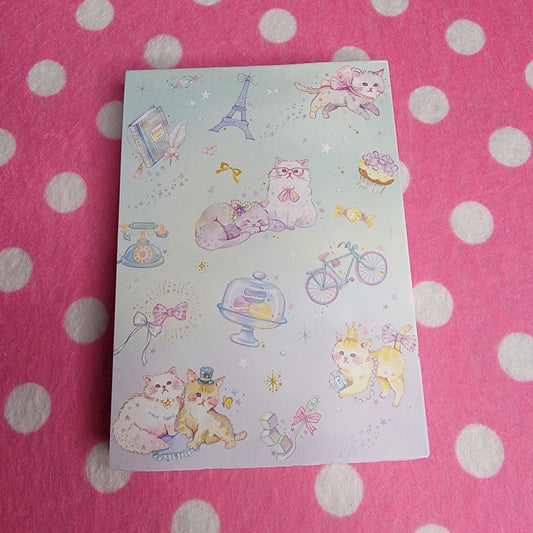 Q-lia, Jamjelly, Cats in Paris Small Memo Pad