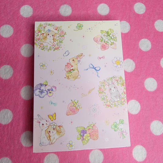 Q-lia, Jamjelly, Cottage Bunnies Small Memo Pad