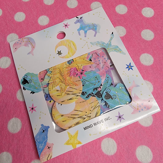 Mind Wave, Pastel Constellations Sticker Sack