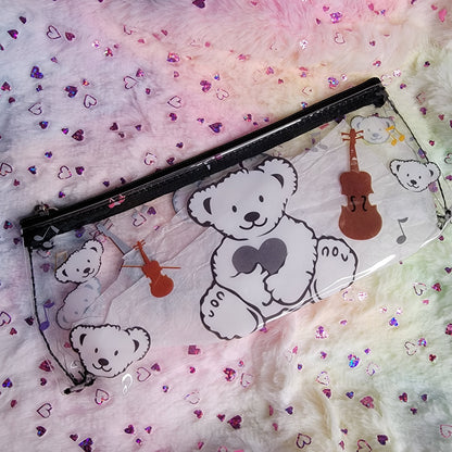 Clear Vinyl Pencil Pouch, Kawaii Style