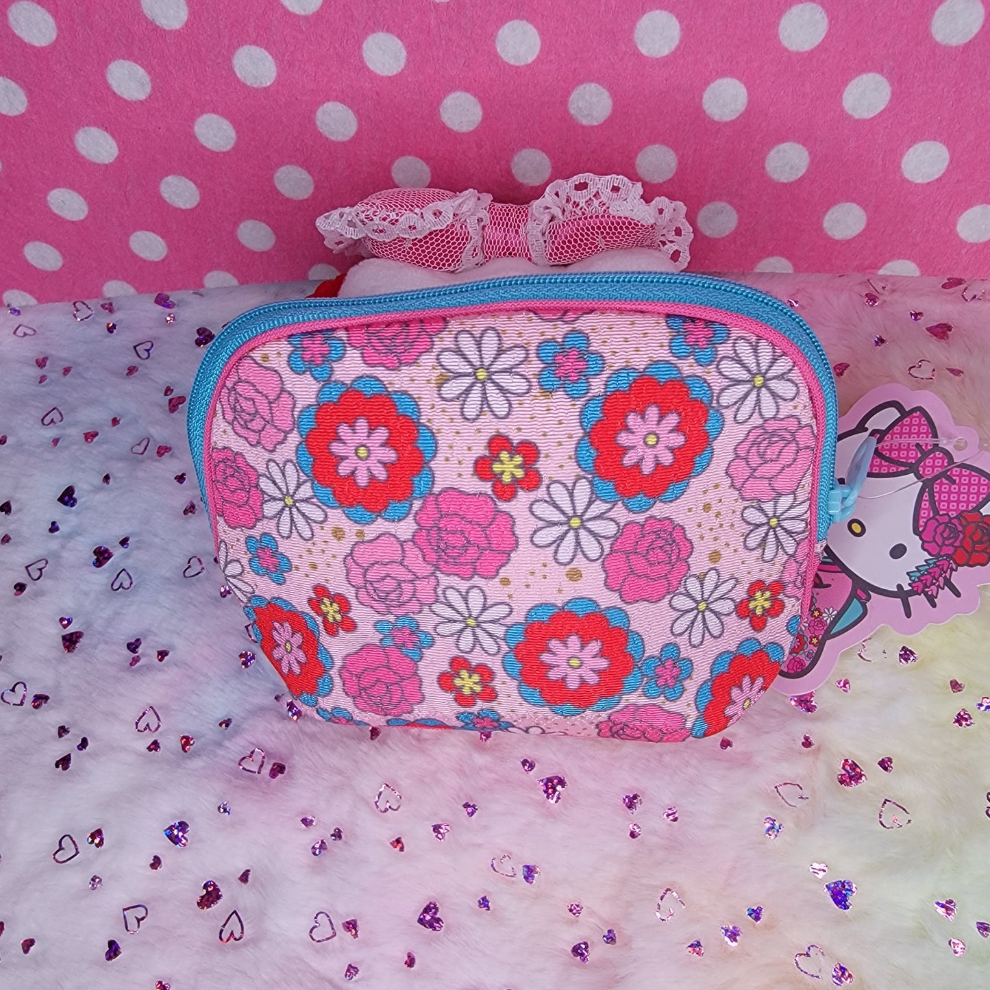 Hello Kitty Chirimen Cosmetic Pouch