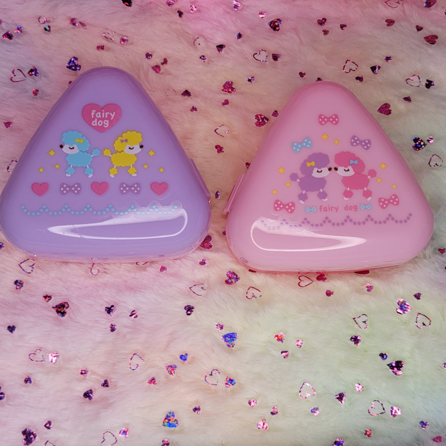 Pastel Poodle Onigiri Shaped Bento