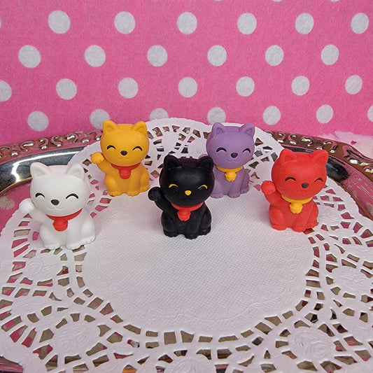 Maneki Neko Puzzle Erasers