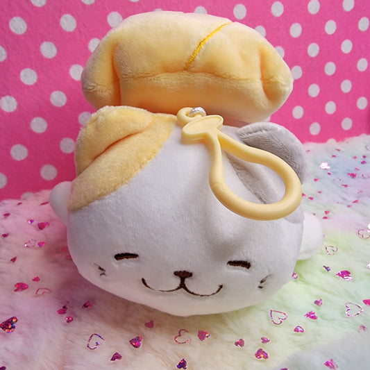 Tamagoyaki Mochi Cat Plush Clip