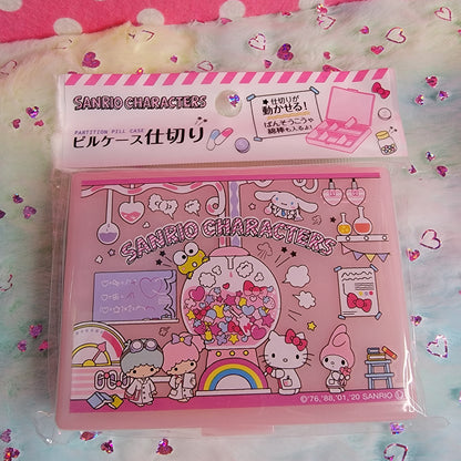 Sanrio Characters Partition Pill Case, Science Theme