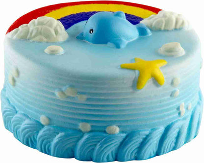 Dolphin Squishy Cake, slow rising